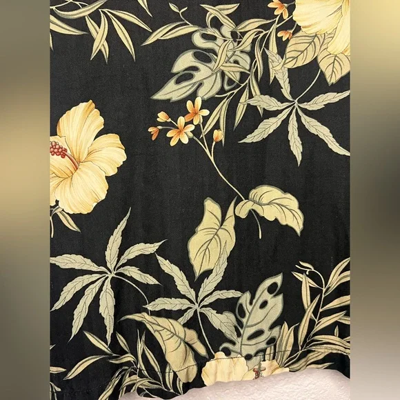 Tommy Bahama Mens Tropical tropical print silk button down shirt size XL - Picture 14 of 14
